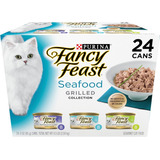 Purina Fancy Feast Seafood Grilled 24 Latas C/u 85g