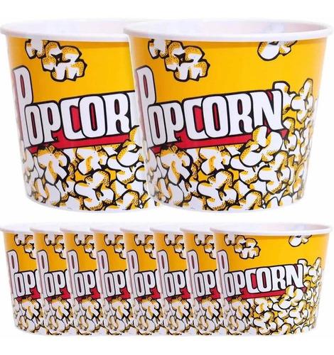 Pack X2 Baldes Para Popcorn Cabritas De Plástico Diseños