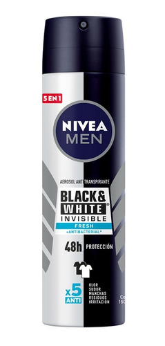 Desodorante Nivea Men Black & White Invisible Fresh 150 Ml