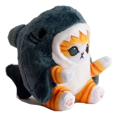 Gato Peluche Tiburón Michi Shark Llavero Gatito