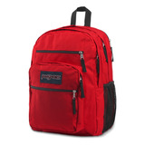 Mochila Jansport Big Student Color Red Tape Diseño De La Tela Liso