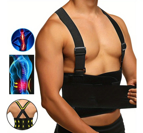 Faja Trabajo Tirantes Lumbar Pará Carga Y Trabajo Ajustable