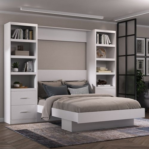 Cama Rebatible 2 Plazas Vertical + 2 Adicionales 4 Cajones