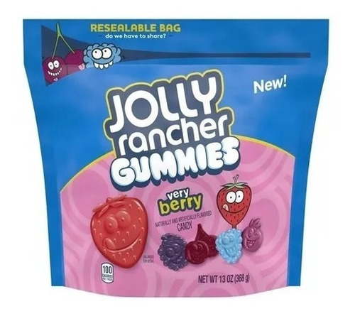 Gomitas Dulces Jolly Rancher 368 Gr Sabor Moras Y Bayas