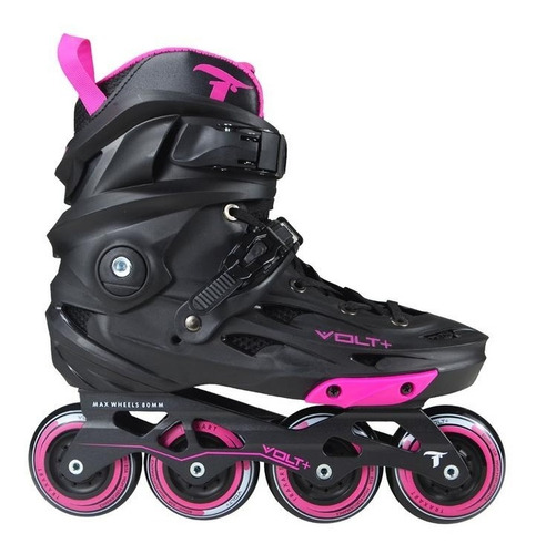 Patins Inline Fresstyle Traxart Volt+ 2.0 Rosa - Abec 9