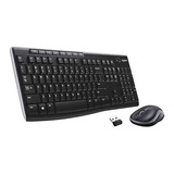 Teclados Logitech Mk270 4 Pzs Con Mouse Incluido -negro