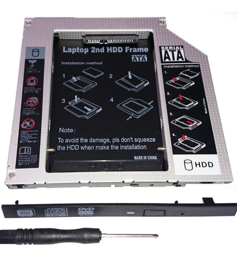 Adaptador Caddy 9.5mm Segundo Hd Ssd Notebook