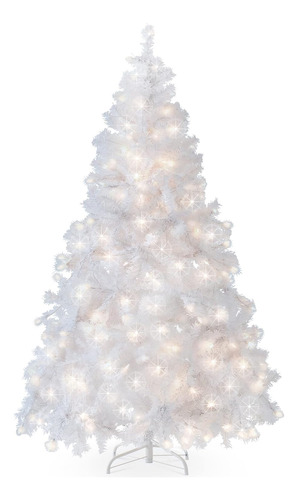 Best Choice Products Árbol De Navidad Blanco De 6 Pies