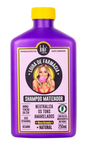 Shampoo Matizador Loira De Farmacia Lola Cosmetics