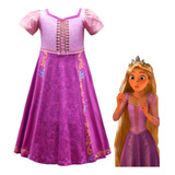 D Vestido De Princesa For Disfraz De Rapunzel For Niñas, Par