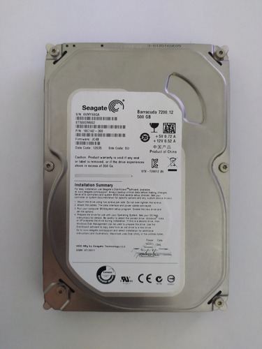 Hd Seagate Barraca Hd Seagate Barracuda 500gb