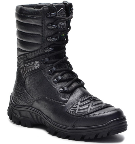 Bota Masculina Feminina Preta Semi Impermeável Cano Alto Ca