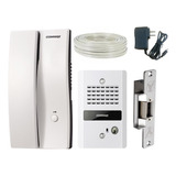 Kit Interfon Auricular, Frente De Calle, Chapa Y 100mt Cable