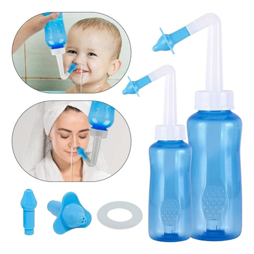 2un Limpador Nasal Garrafa Lavagem Limpeza - Adulto Infantil