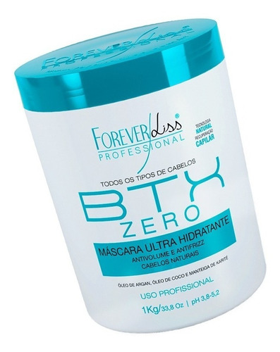 Forever Liss Máscara Btx Zero Hidratante Sem Formol 1kg