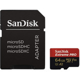 Micro Sd 64 Gb Sandisk Extreme Pro U3 A2 V30