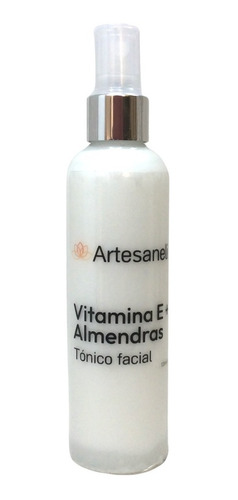 Tónico Facial De Vitamina E + Almendras      Artesaneli     