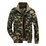 Chamarra De Camuflaje Estilo Militar Americano For Hombre