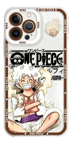 Funda Transparente O-one Piece Luffy Para iPhone 15 14 Pro M