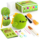 Kit De Crochet Principiantes  Cute Dinosaur . Kit Compl...