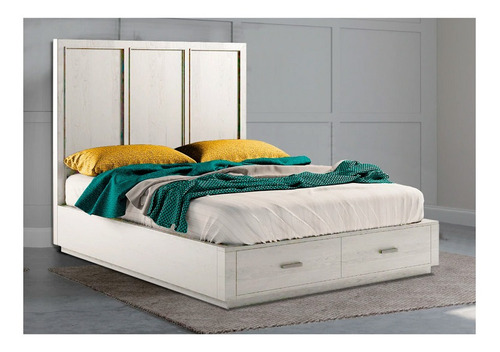 Base Edmund Blanco Queen Size Base Cama Box Pieza Mueble