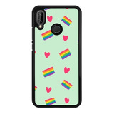 Funda Protector Para Huawei Pride Lgbt Arcoiris Love 06