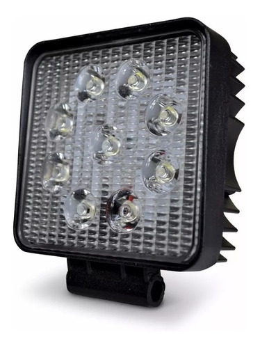 Faro Led Proyector 27w 9 Led Cuadrado 4x4 Moto Cuatri Utv Fi