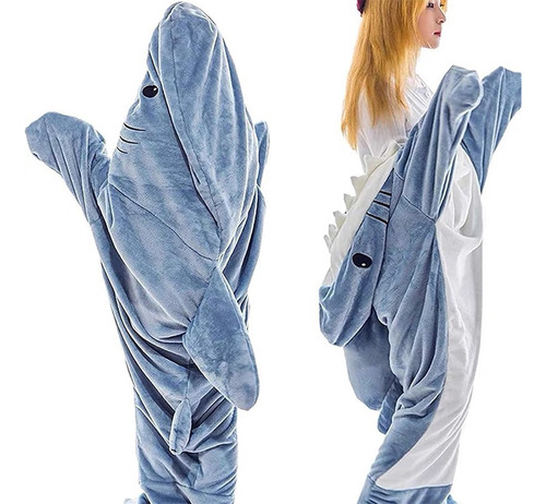 Manta De Tiburón Para Adultos, Pijama De Tiburón Con Capucha
