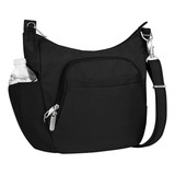 Travelon Bolso Bandolera Antirrobo Porta-tablet Negro