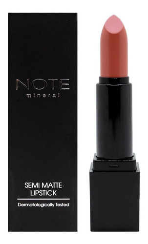 Note Mineral Semi Matte Lipstick Labial Mate Vegano 4.5gr