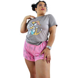 Pijama Xl Looney Tunes Bugs Bunny Lola Bunny Short Y Blusa