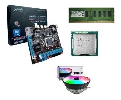 Kit Placa Mãe Processador I5 3570 3ª Geração 8gb Ram  Cooler