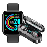 Combo Smartwatch Band Reloj Inteligente D20 + Auricular F9