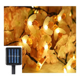 Guirnalda De 30 Luces Led De Abeja Blanco Calido Impermeable