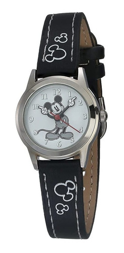 Reloj Disney.s Mk1006 Mickey Mouse, Esfera Blanca, Correa Ne