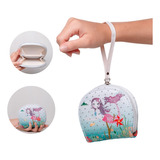 Bolsa Porta Moedas Carteira Infantil Sereia Zipper Glitter