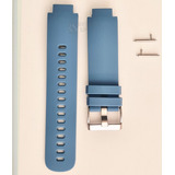 Pulseira Silicone Compatível Com Amazfit Verge Verge Lite Cor Blue Steel