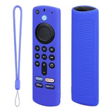 Funda Control Amazon Fire Tv Stick 4k Alexa Case Silicon Color Azul