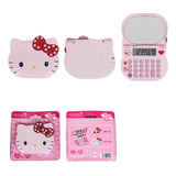 Calculadora Lcd Escolar Con Espejo Hello Kitty