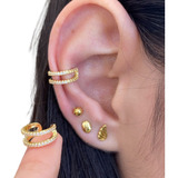 Arete Ear Cuff Oro Laminado 18k