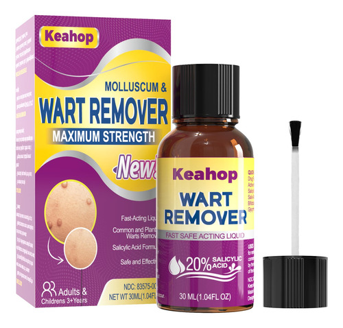 Keahop Gel Liquido Para Verrugas Y Maiz, 1.0 Fl Oz, Acido Sa