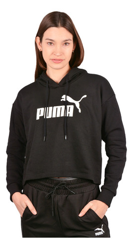 Buzo Puma Cropped Logo De Mujer 2599 Dash