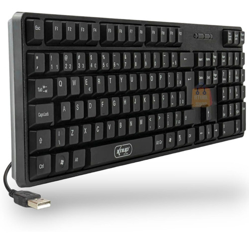 Teclado Gamer Knup Kp-2044 Qwerty Português Brasil Cor Preto