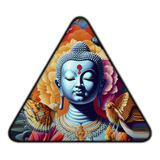 #20 - Cuadro Triangular 33 X 33 Cm Buda India Yoga No Chapa