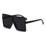 Square Oversized Sunglasses For Women Men Flat Top Fashion