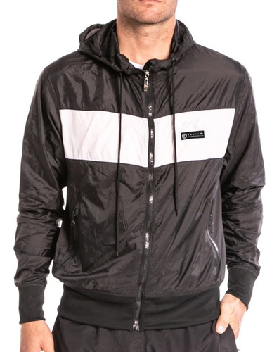 Campera Hombre Rusty Scout Jk Poliester Negro Pre