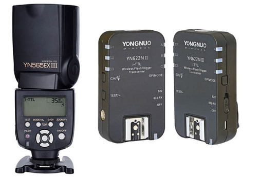 Kit Flash Yn-565ex Iii + Radio Flash Yn-622n Ii - Nikon Novo