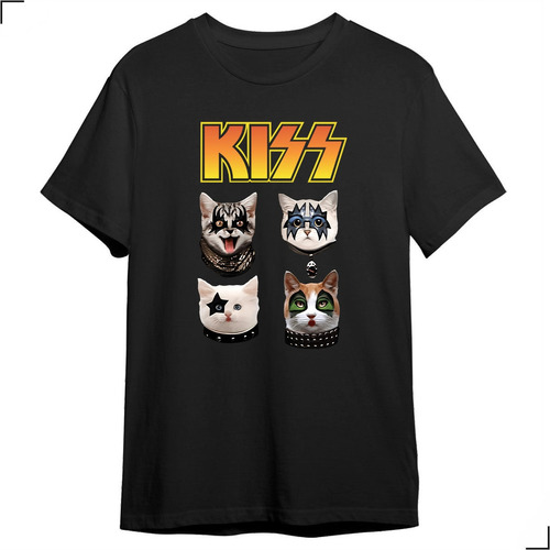 Camiseta Básica Kiss Rock And Roll All Nite Album Show Tour