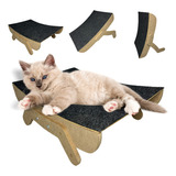 Arranhador Rampa Para Gatos Pet Em Madeira Anti Stress 35 Cm