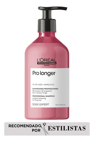 Shampoo Renovador Para Un Cabello Mas Largo Y Sin Puntas Abiertas 500ml Pro Longer L'oreal Professionnel 